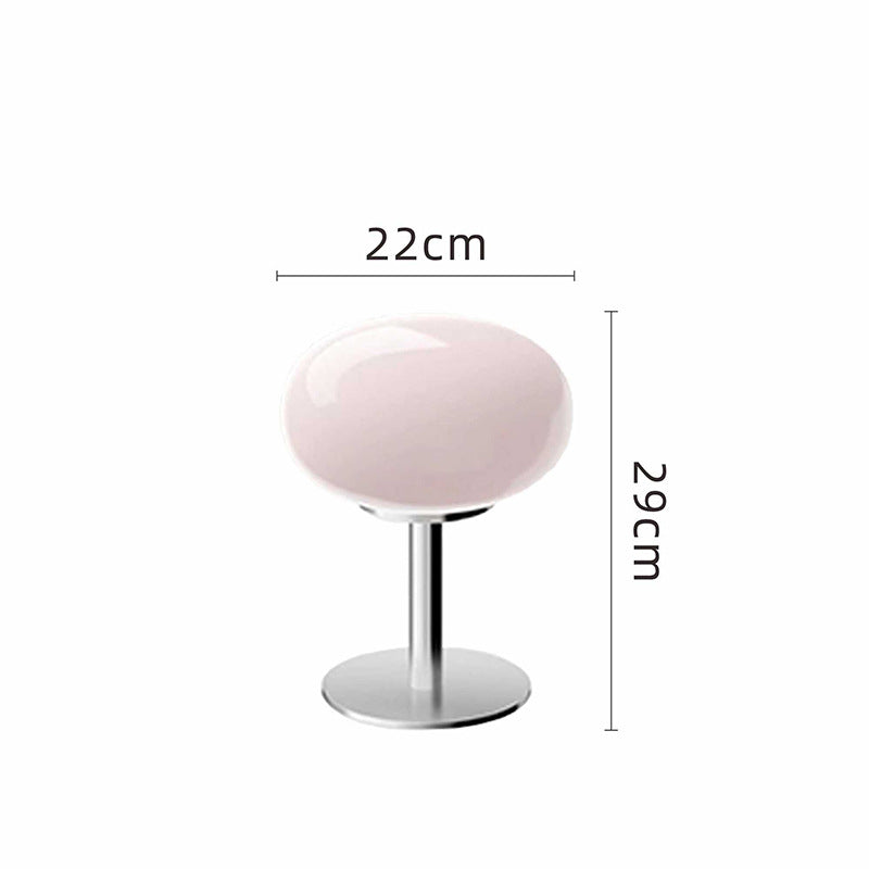 Italian Designer Glass Table Lamp with Retro Accent Glow