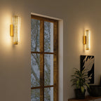 Wall Light Modern LED Geometric Mesh Wall Sconce - Gold Tone