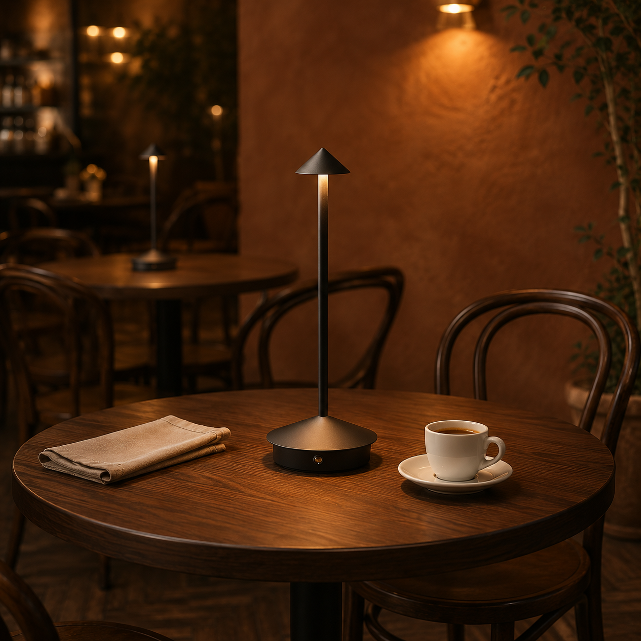 Rechargeable Scandinavian LED Table Lamp Warm Ambient Lighting