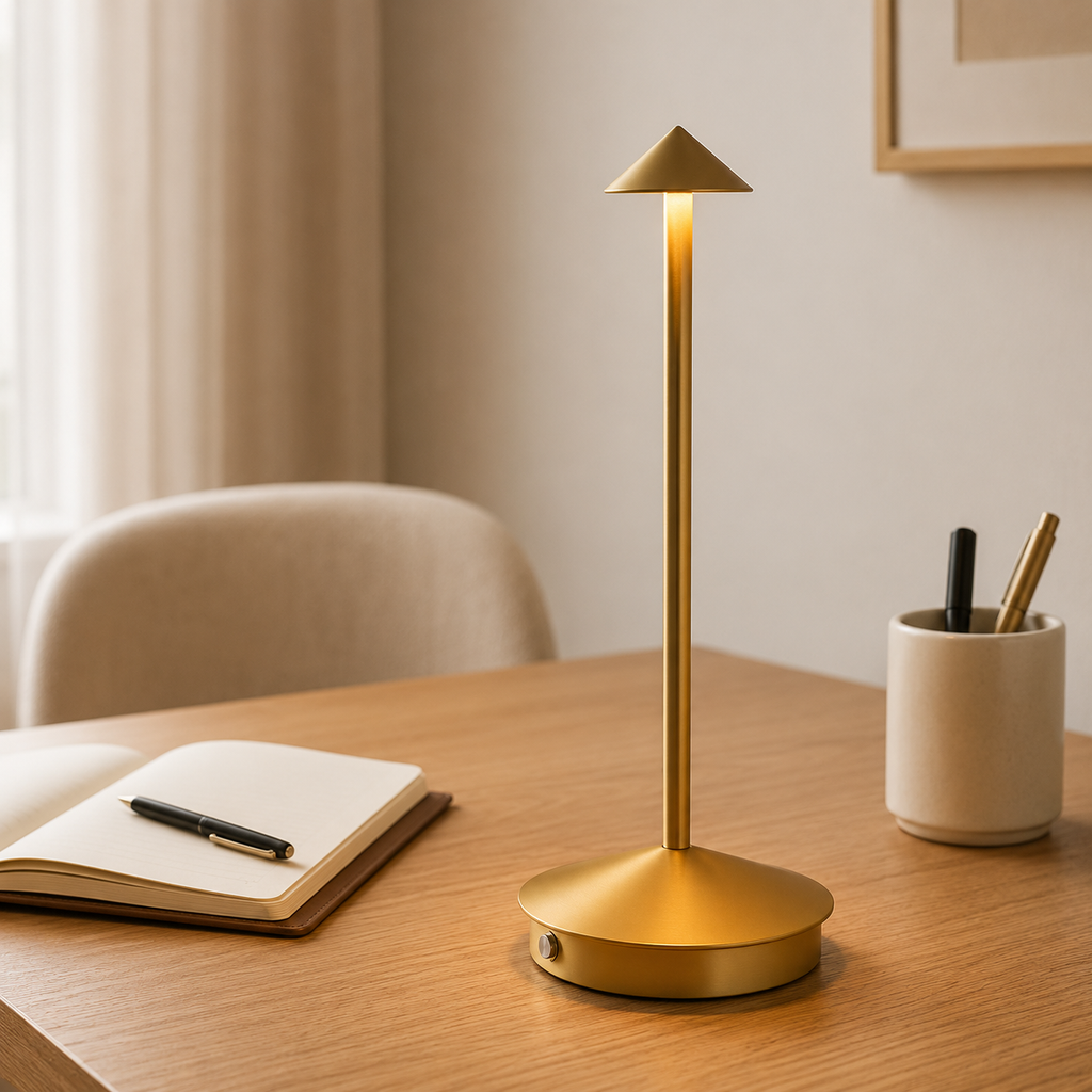 Rechargeable Scandinavian LED Table Lamp Warm Ambient Lighting