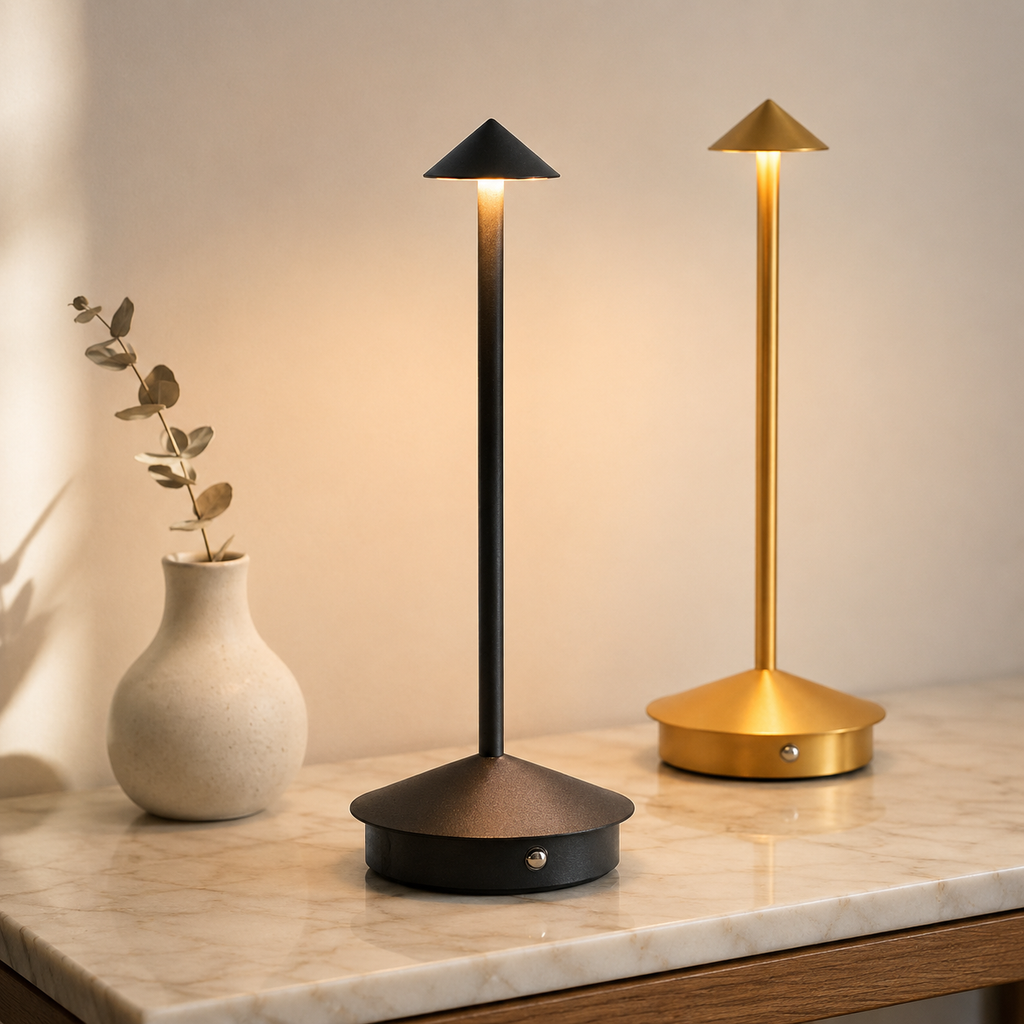 Rechargeable Scandinavian LED Table Lamp Warm Ambient Lighting