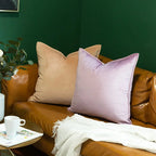 Velvet Cushion Cover with Flanged Edge