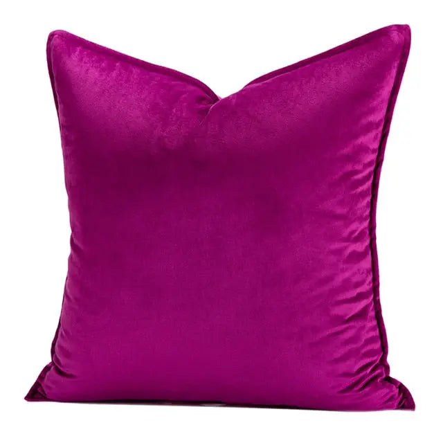Velvet Cushion Cover with Flanged Edge
