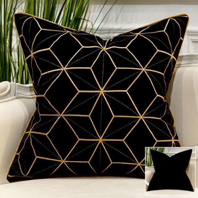 Luxury Velvet Embroidered Cushion Cover