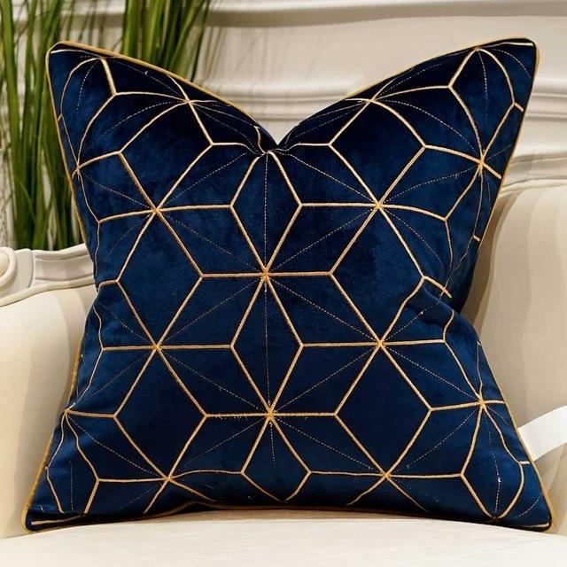 Luxury Velvet Embroidered Cushion Cover