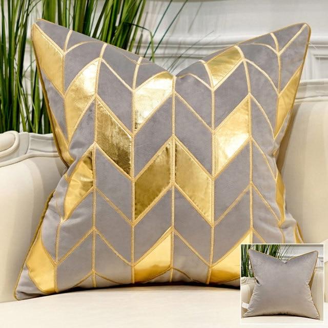 Luxury Velvet Embroidered Cushion Cover