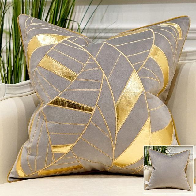 Luxury Velvet Embroidered Cushion Cover