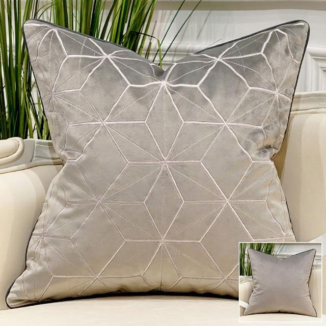 Luxury Velvet Embroidered Cushion Cover