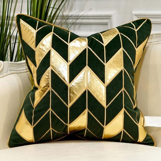 Luxury Velvet Embroidered Cushion Cover