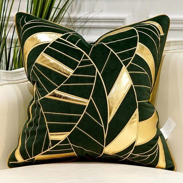 Luxury Velvet Embroidered Cushion Cover