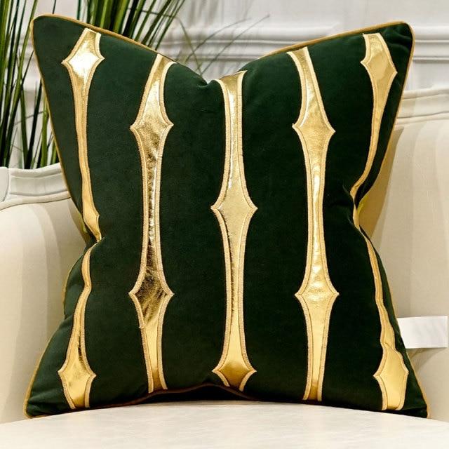 Luxury Velvet Embroidered Cushion Cover