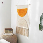Geometric Tufted Wall Tapestry