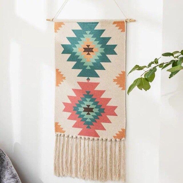 Geometric Tufted Wall Tapestry
