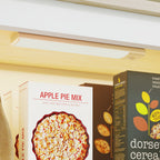 Tall Pantry Cupboard with Motion Sensor LED Light White