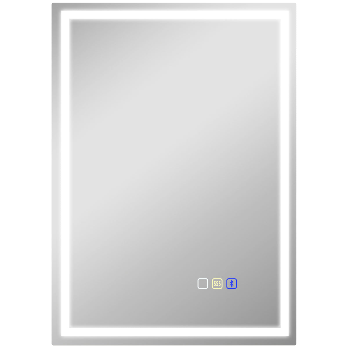 Bluetooth LED Anti-Fog Bathroom Mirror with Demister Pad