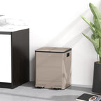 Dual Compartment Recycling Bin with Deodoriser Holders