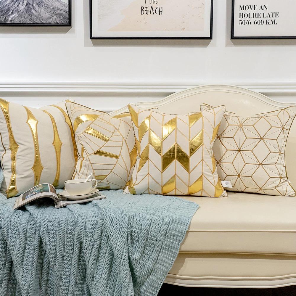 Luxury Velvet Embroidered Cushion Cover