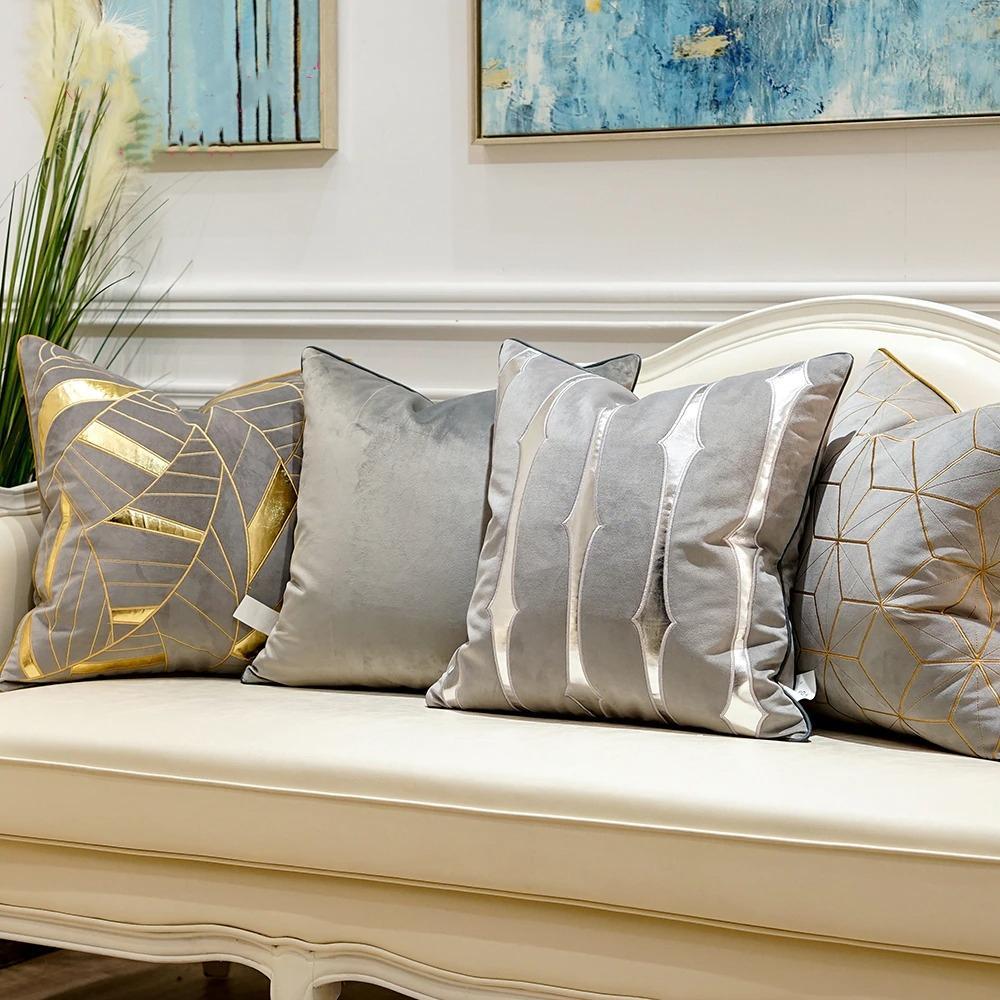 Luxury Velvet Embroidered Cushion Cover