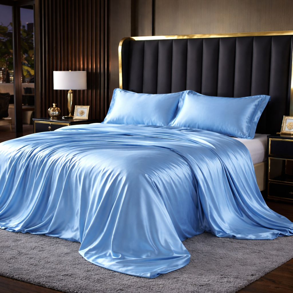 Luxury Pure Silk Bedding Set with Breathable Finish