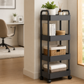 Rolling Storage Cart with Open Tiers – Space-Saving Organiser Modern Home Storage