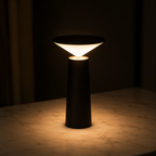 Modern LED Table Lamp with Swivel Head Warm Ambient Lighting