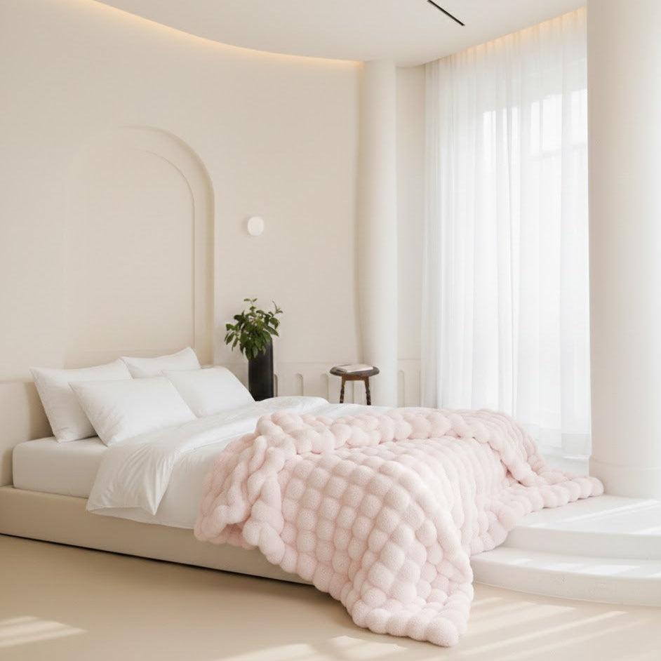 Luxury Cloud-Soft Winter Throw Blanket with Textured Finish