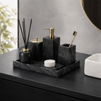 Timber Vein Marble Bathroom Accessory Set Modern Bathroom Decor