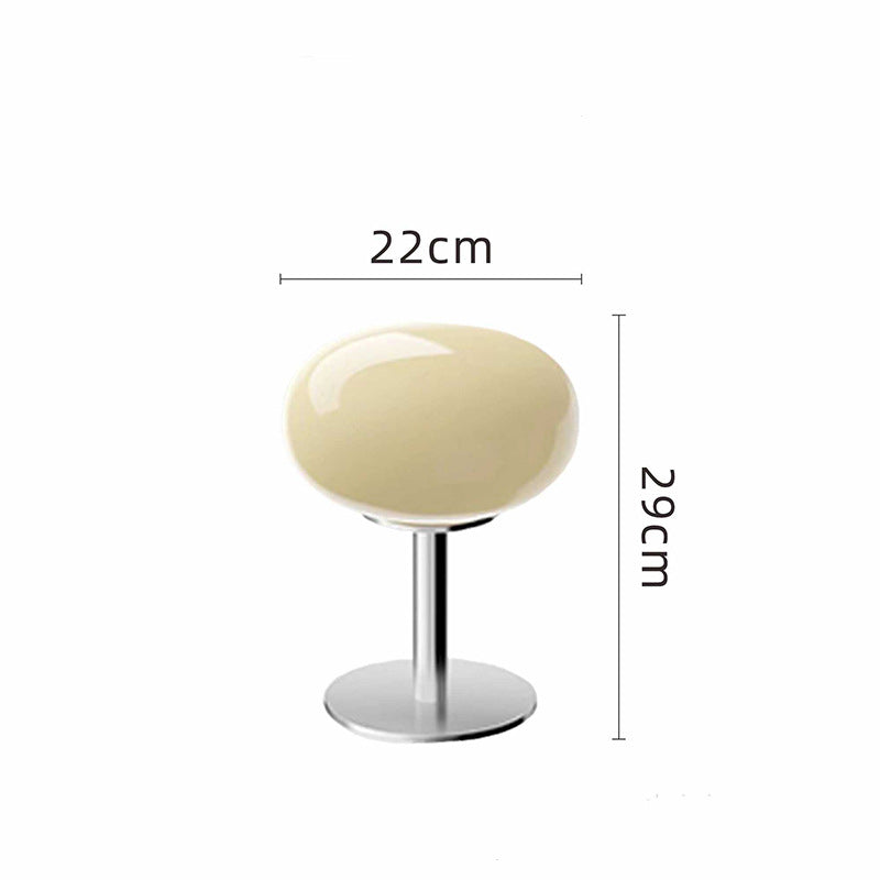 Italian Designer Glass Table Lamp with Retro Accent Glow