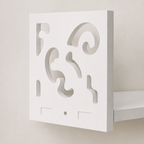 Carved U-Shaped Floating Wall Shelves Set (Small & Large)