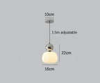 Nordic Pumpkin Pendant Light with Adjustable LED Ceiling Glow
