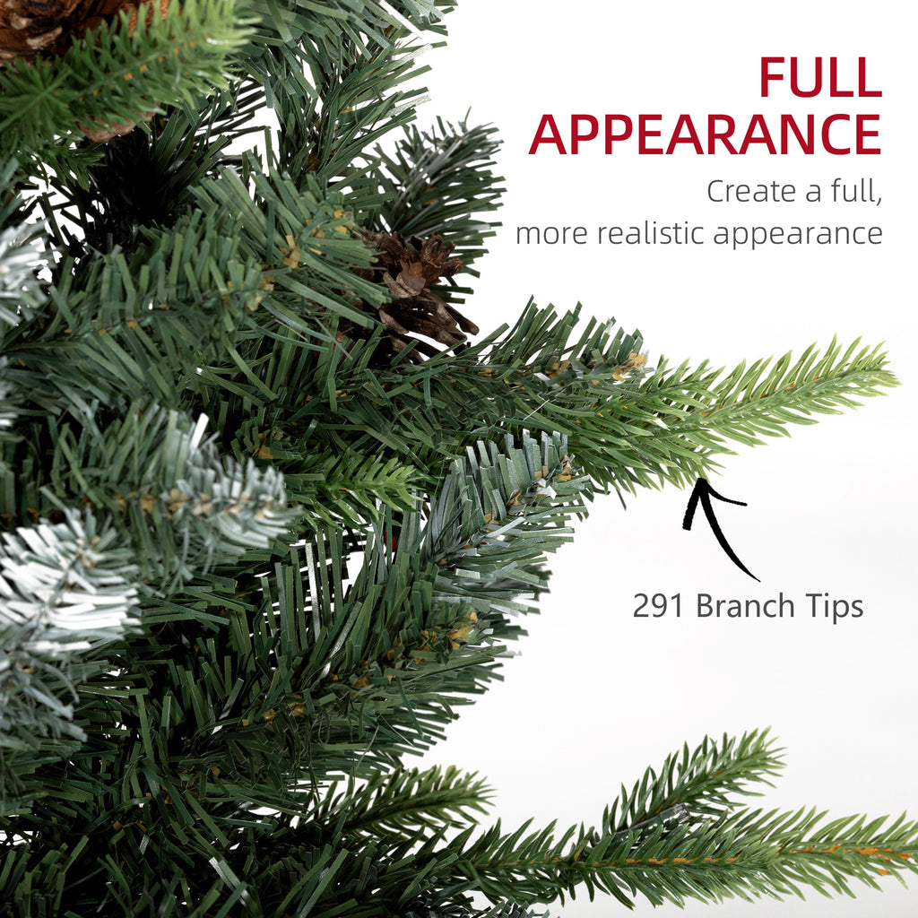 Set of 2 3ft Pre-Lit Tabletop Christmas Trees with LED Lights