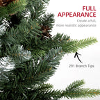 Set of 2 3ft Pre-Lit Tabletop Christmas Trees with LED Lights