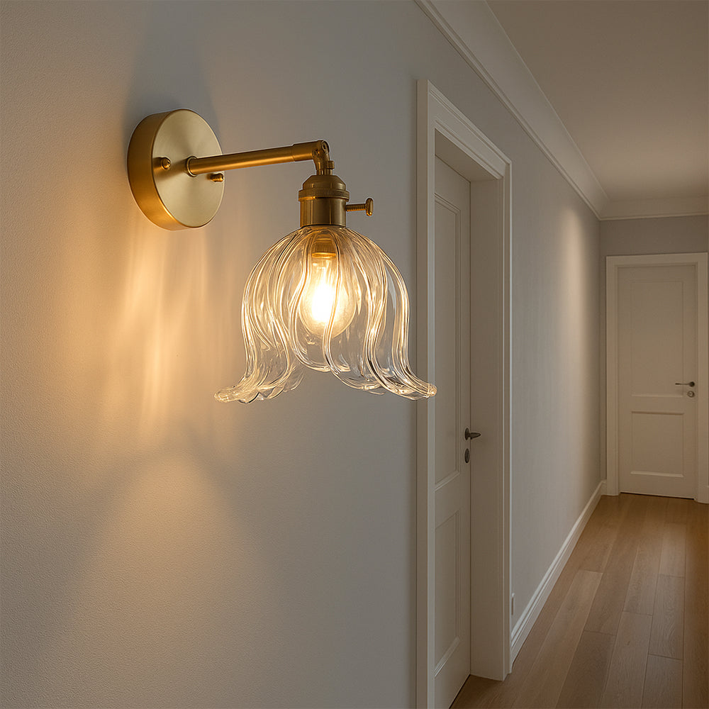 Flower Glass LED Wall Light Modern Interior Lighting