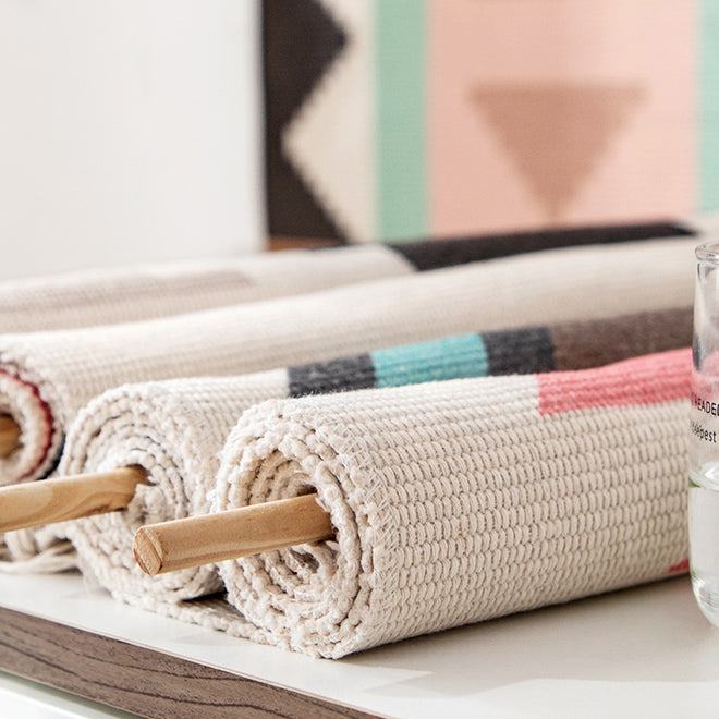Geometric Tufted Wall Tapestry