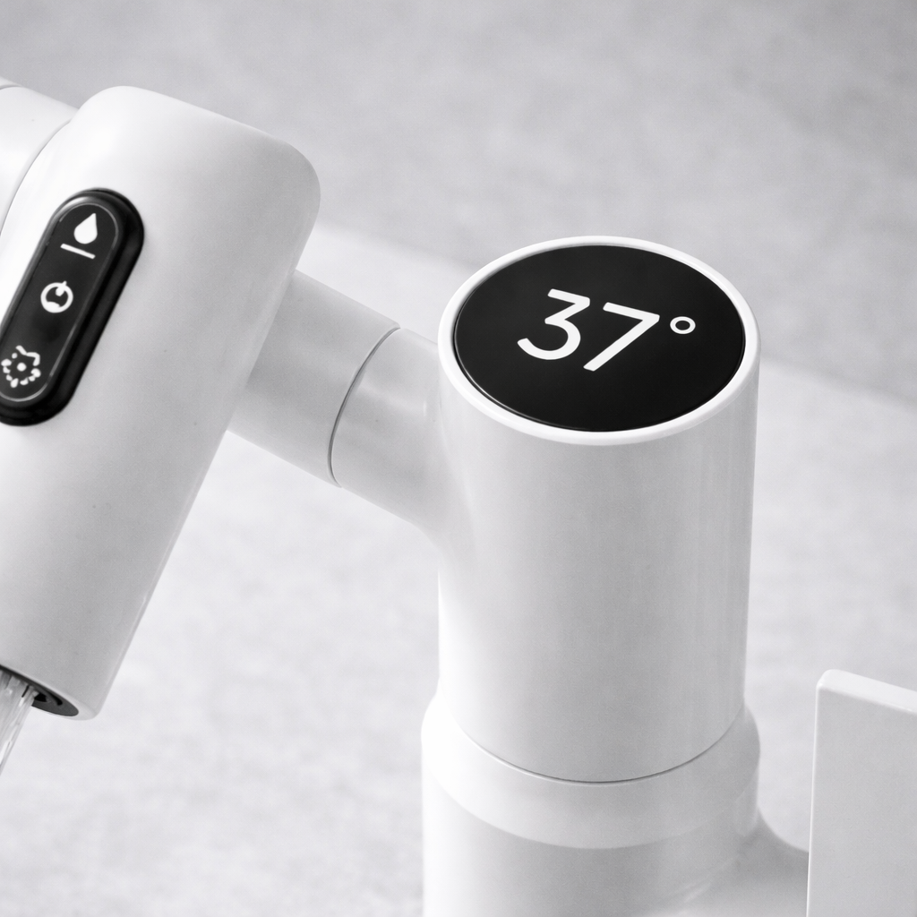 Modern Matte Bathroom Mixer Tap with LED Temperature Display Modern Bathroom Decor
